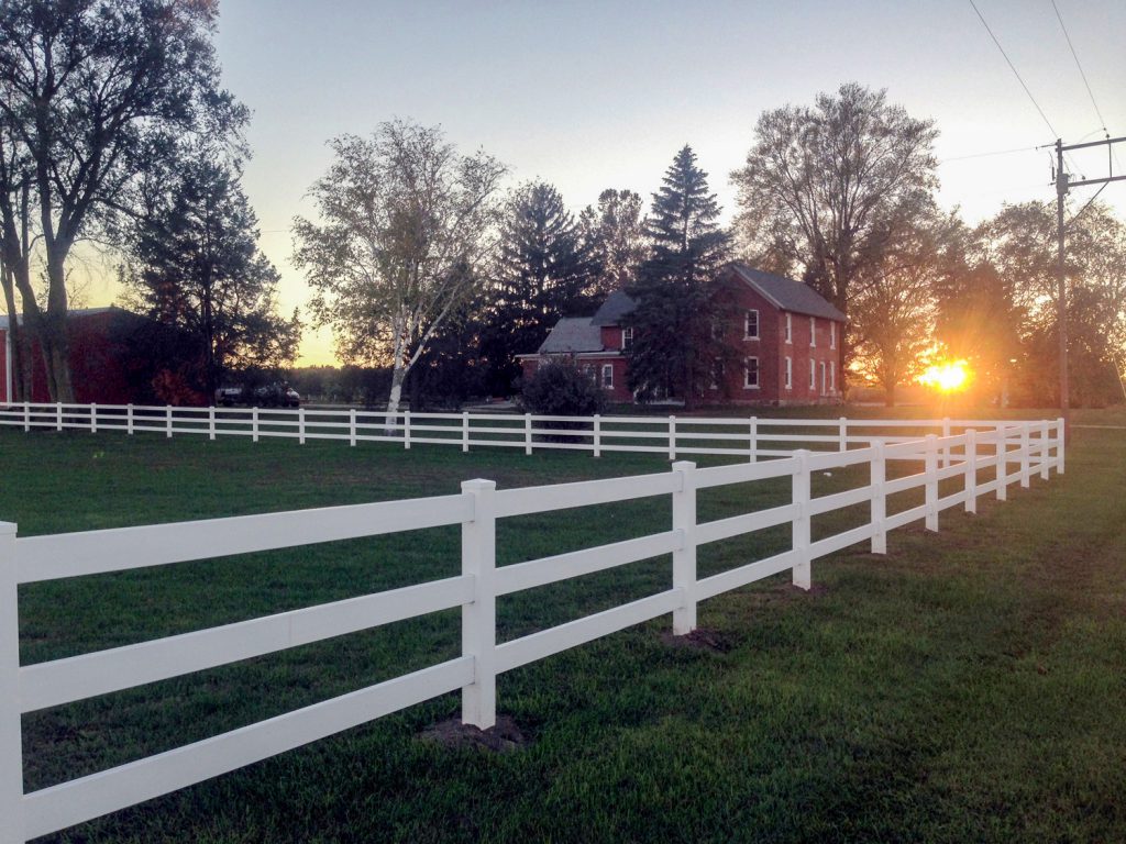 Vinyl fence